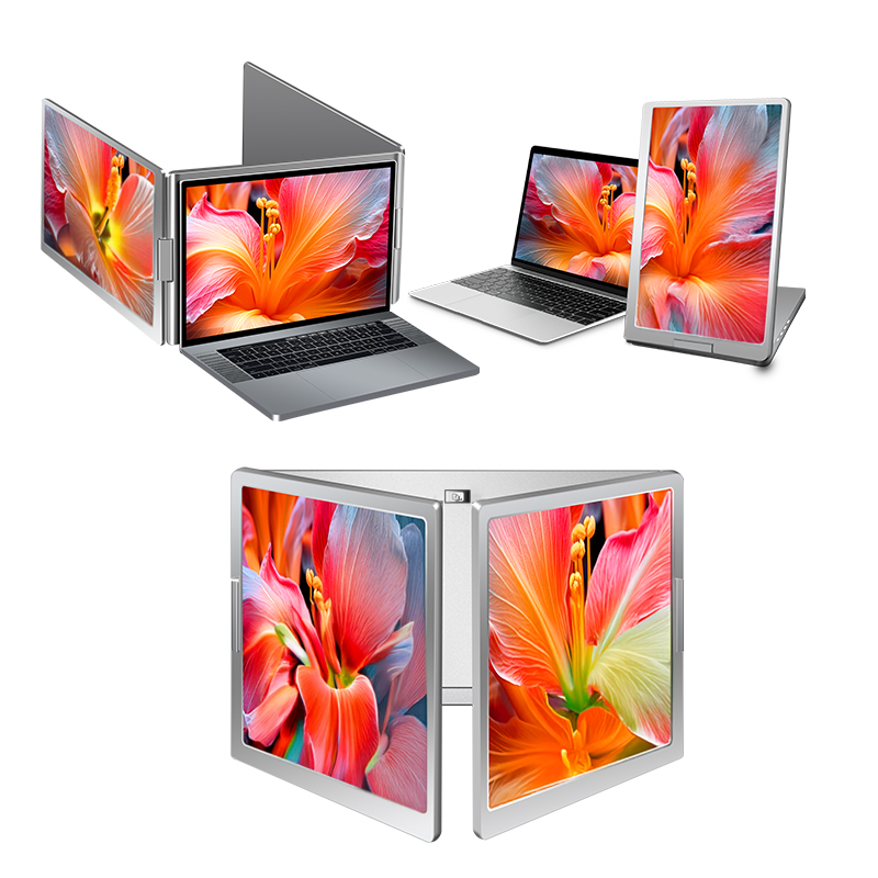 Trimonitör Dual 15.6" Fixed 360degree screens
